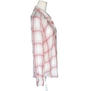 Rails Pink and White Plaid Blouse. Size L. Very Good Condition.